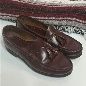 Weejuns Loafers Classic Burgundy Leather with Tassels Size 10